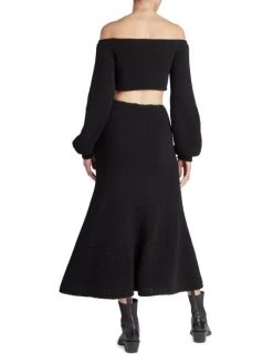 Chloé Wool-Cashmere Cut-Out Midi-Dress -Deals Chloé Store unnamed file 1012