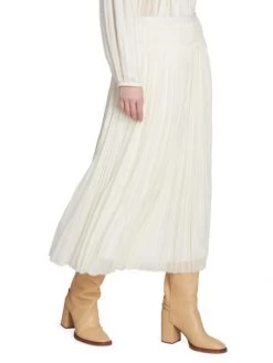 Chloé Virgin Wool Pleated Midi Skirt -Deals Chloé Store unnamed file 103
