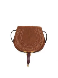 Chloé Small Marcie Suede Saddle Bag Tan -Deals Chloé Store unnamed file 1048
