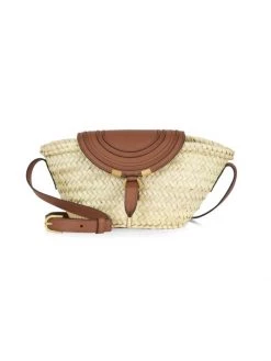 Chloé Small Marcie Raffia Crossbody Bag White -Deals Chloé Store unnamed file 1068