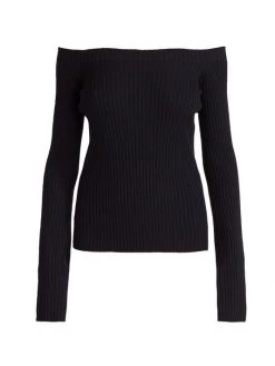 Chloé Off-The-Shoulder Knit Sweater