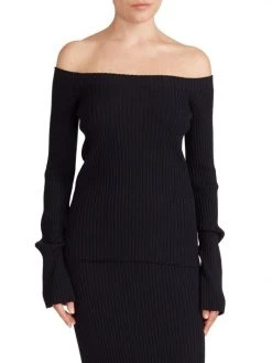 Chloé Off-The-Shoulder Knit Sweater -Deals Chloé Store unnamed file 1071