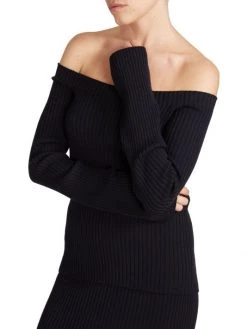 Chloé Off-The-Shoulder Knit Sweater -Deals Chloé Store unnamed file 1074