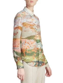 Chloé Floral Pleated Virgin Wool Blouse -Deals Chloé Store unnamed file 1078