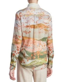 Chloé Floral Pleated Virgin Wool Blouse -Deals Chloé Store unnamed file 1079