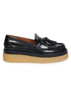 Chloé Jamie Leather Platform Loafers Black