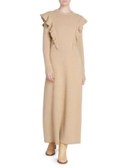 Chloé Ruffled Cashmere Maxi Dress -Deals Chloé Store unnamed file 112