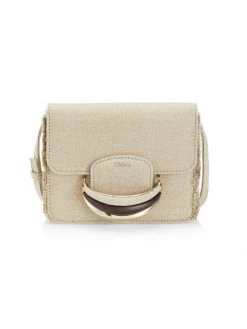 Chloé Kattie Linen Canvas Crossbody Bag