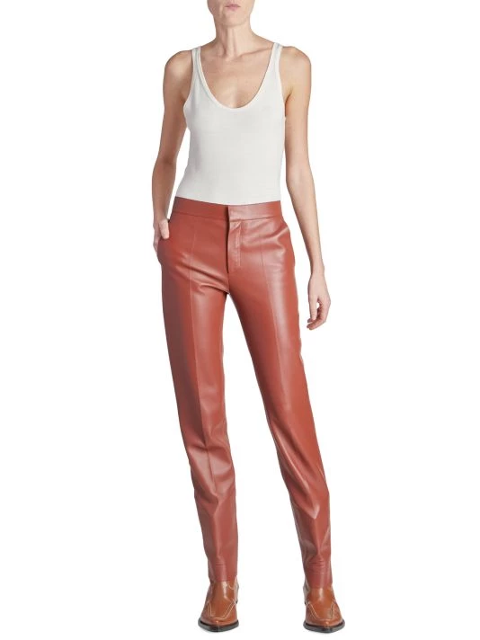Chloé High-Rise Leather Pants 4 Chloé High-Rise Leather Pants - Image 2