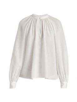 Chloé Virgin Wool Peasant Blouse