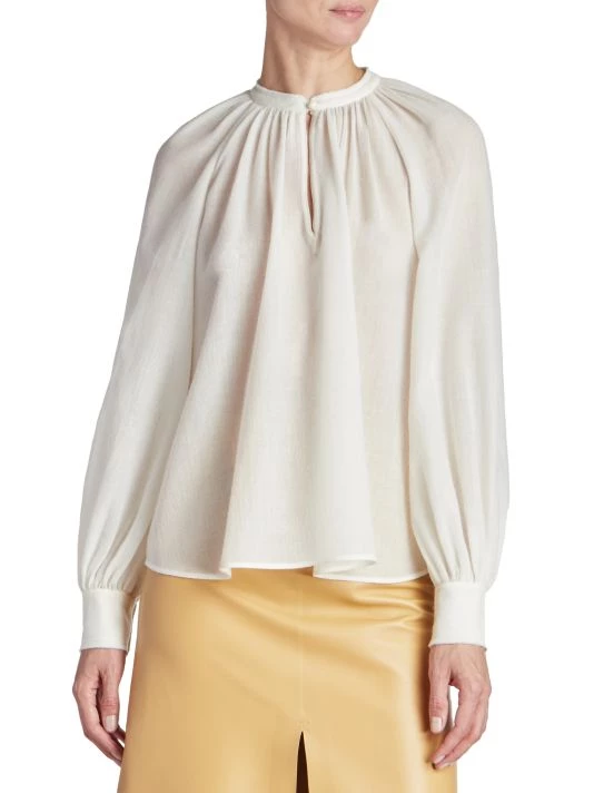 Chloé Virgin Wool Peasant Blouse 5 Chloé Virgin Wool Peasant Blouse - Image 3