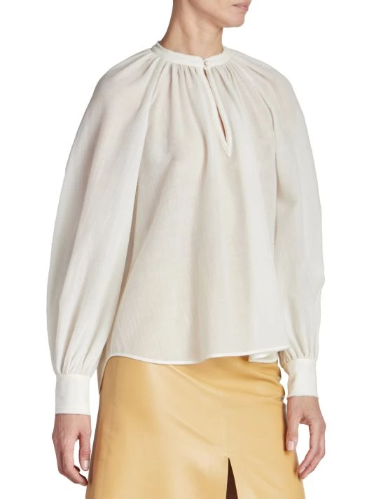 Chloé Virgin Wool Peasant Blouse 6 Chloé Virgin Wool Peasant Blouse - Image 4