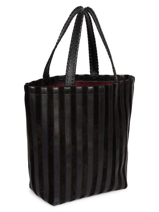 Chloé Nella Stripe Suede & Leather Tote 6 Chloé Nella Stripe Suede & Leather Tote - Image 4