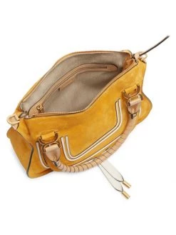 Chloé Medium Marcie Bi-Color Suede Satchel Canyon Rose -Deals Chloé Store unnamed file 1165