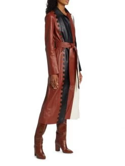 Chloé Paneled Belted Leather Coat -Deals Chloé Store unnamed file 1206