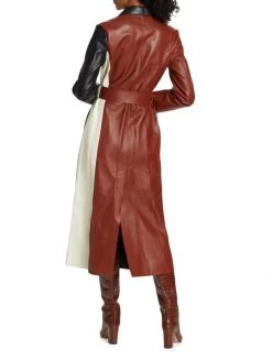 Chloé Paneled Belted Leather Coat -Deals Chloé Store unnamed file 1207