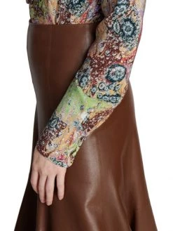 Chloé Leather A-Line Midi Skirt -Deals Chloé Store unnamed file 121