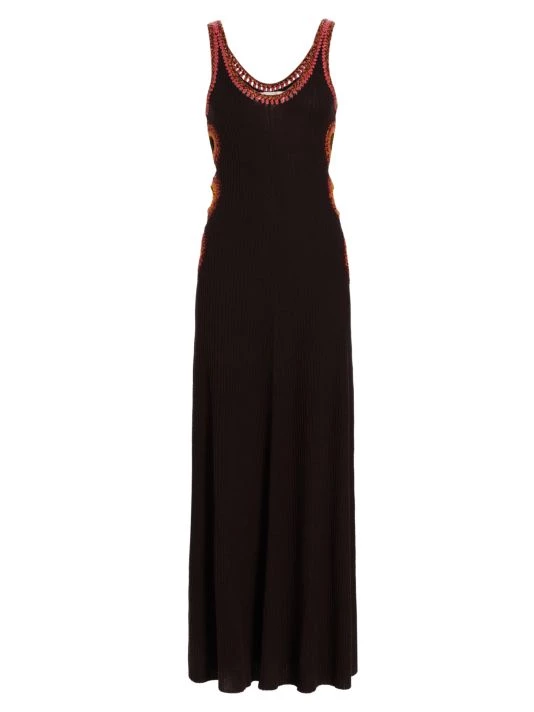 Chloé Sleeveless Stitch-Embellished Maxi Dress 3 Chloé Sleeveless Stitch-Embellished Maxi Dress
