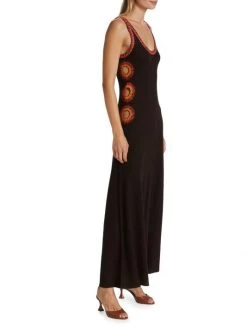 Chloé Sleeveless Stitch-Embellished Maxi Dress 12 Chloé Sleeveless Stitch-Embellished Maxi Dress -Deals Chloé Store unnamed file 1234