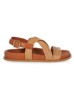 Chloé Kacey Leather Ankle-Strap Sandals Quiet Brown -Deals Chloé Store unnamed file 1251
