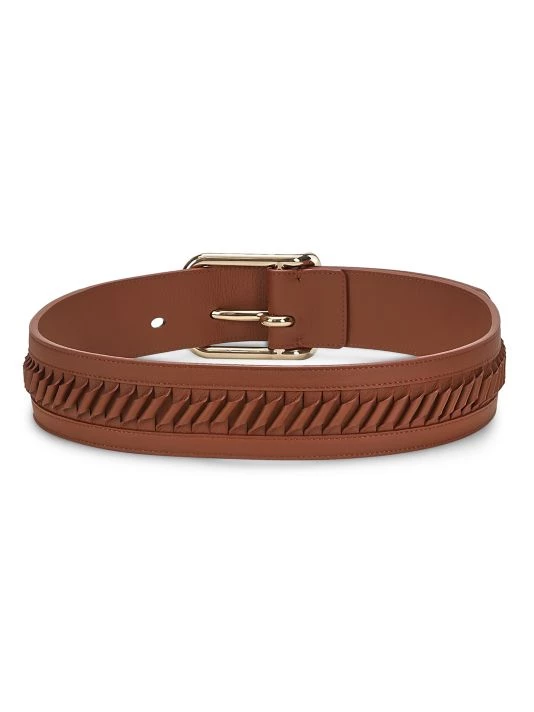 Chloé Joe Cut-Out Leather Belt Sepia Brown 5 Chloé Joe Cut-Out Leather Belt Sepia Brown - Image 3