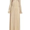 Chloé Swirl-Embroidered Pleated Maxi Dress -Deals Chloé Store unnamed file 1262
