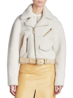 Chloé Dyed Lamb Shearling & Leather Jacket -Deals Chloé Store unnamed file 1280