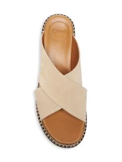 Chloé Laia Crisscross Suede Slides -Deals Chloé Store unnamed file 1307