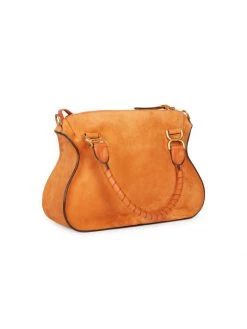 Chloé Medium Marcie Bi-Color Suede Satchel -Deals Chloé Store unnamed file 1326