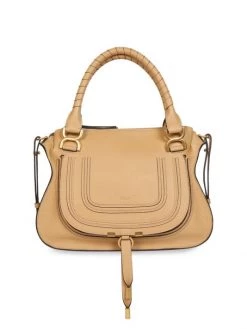 Chloé Medium Marcie Leather Satchel Soft Tan -Deals Chloé Store unnamed file 133