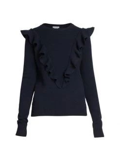 Chloé Ruffled Cashmere Pullover