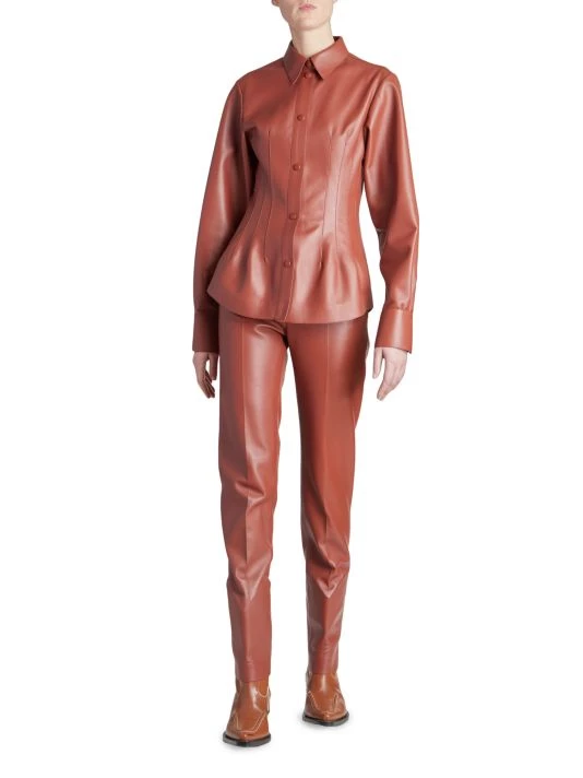 Chloé Snap-Front Leather Shirt 4 Chloé Snap-Front Leather Shirt - Image 2