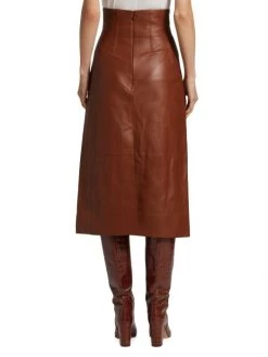 Chloé Leather Midi-Skirt -Deals Chloé Store unnamed file 1356