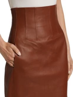 Chloé Leather Midi-Skirt -Deals Chloé Store unnamed file 1357