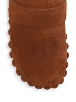 Chloé Joy Wood & Suede Clogs -Deals Chloé Store unnamed file 1362
