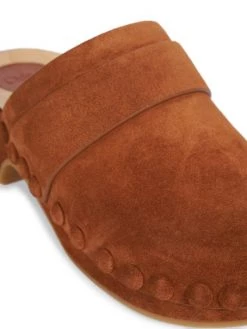 Chloé Joy Wood & Suede Clogs -Deals Chloé Store unnamed file 1364
