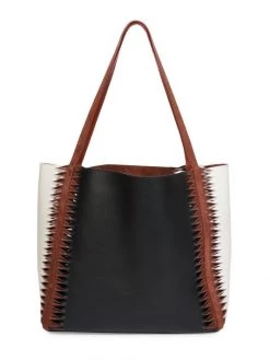 Chloé Louela Tri-Color Twisted Suede Tote