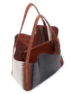 Chloé Louela Tri-Color Twisted Suede Tote -Deals Chloé Store unnamed file 1368