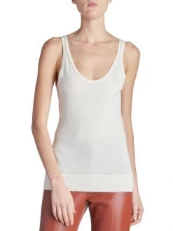 Chloé Knit Scallop-Trim Tank -Deals Chloé Store unnamed file 1378