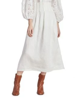 Chloé Pleated Linen Maxi Skirt 10 Chloé Pleated Linen Maxi Skirt -Deals Chloé Store unnamed file 1384