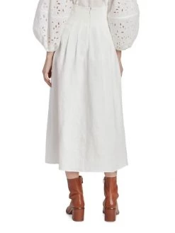 Chloé Pleated Linen Maxi Skirt 12 Chloé Pleated Linen Maxi Skirt -Deals Chloé Store unnamed file 1386