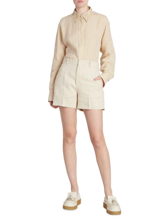 Chloé Oversized Eyelet-Collar Blouse 4 Chloé Oversized Eyelet-Collar Blouse - Image 2