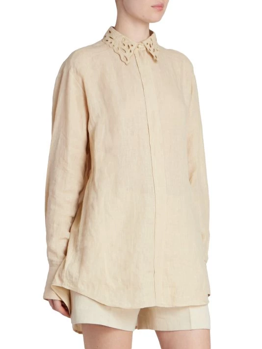 Chloé Oversized Eyelet-Collar Blouse 6 Chloé Oversized Eyelet-Collar Blouse - Image 4