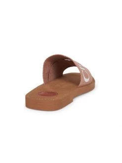 Chloé Woody Linen Slides Black -Deals Chloé Store unnamed file 1408
