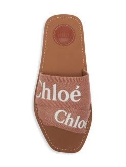 Chloé Woody Linen Slides Black -Deals Chloé Store unnamed file 1410