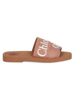 Chloé Woody Linen Slides Black -Deals Chloé Store unnamed file 1414