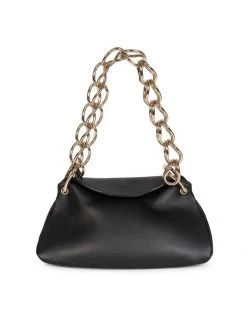 Chloé Mini Juana Leather Shoulder Bag Black