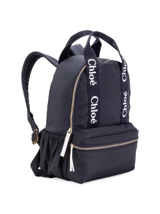 Chloé Girl's Logo Nylon Backpack For Kids 5 Chloé Girl's Logo Nylon Backpack For Kids - Image 3