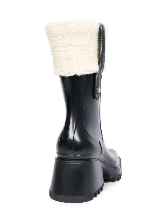 Chloé Betty Shearling-Trim Rain Boots 5 Chloé Betty Shearling-Trim Rain Boots - Image 3