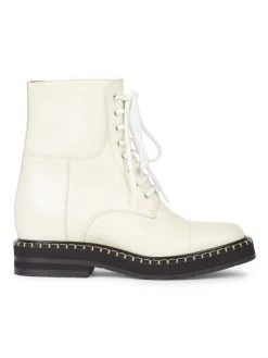 Chloé Noua Leather Lace-Up Short Boots Eggshell 7 Chloé Noua Leather Lace-Up Short Boots Eggshell -Deals Chloé Store unnamed file 1490